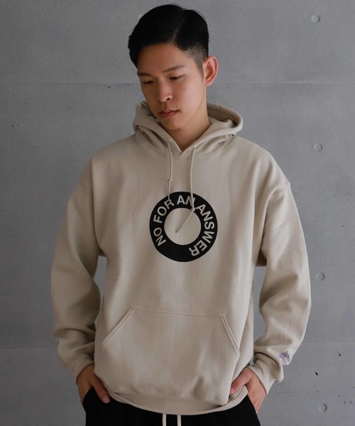 DARKOVELI(ダーコベリ)の「【DARKOVELI】HOO AN / サークル ロゴ プルオーバー スウェット フーディー(パーカー・メンズ・ベージュ/イエロー・LARGE/MEDIUM/SMALL/X-LARGE)」の9枚目の写真