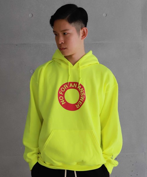 DARKOVELI(ダーコベリ)の「【DARKOVELI】HOO AN / サークル ロゴ プルオーバー スウェット フーディー(パーカー・メンズ・ベージュ/イエロー・LARGE/MEDIUM/SMALL/X-LARGE)」の6枚目の写真