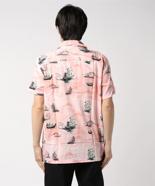 Hurley （ハーレー）の「M EASTERN SEAS SS/ハーレー メンズ アロハシャツ（シャツ/ブラウス・メンズ・ピンク・LARGE/MEDIUM/SMALL）」の2枚目の写真