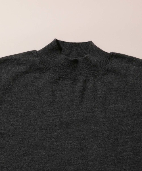 ADAM ET ROPE'（アダムエロペ）の「【山形ニット】カシミヤHGモックネックニット（ニット/セーター・メンズ・グレー/オフホワイト/ブラウン系その他2・M/L）」の11枚目の写真