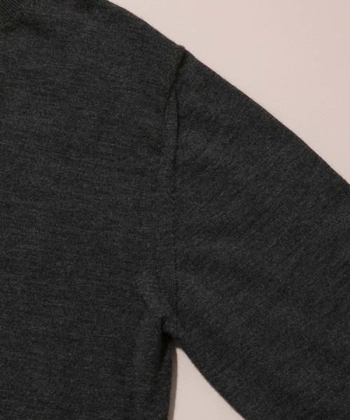 ADAM ET ROPE'（アダムエロペ）の「【山形ニット】カシミヤHGモックネックニット（ニット/セーター・メンズ・グレー/オフホワイト/ブラウン系その他2・M/L）」の12枚目の写真
