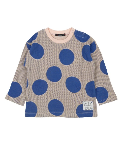 Caldia（カルディア）の「ふくれドットジャガードＴシャツ（Tシャツ/カットソー・キッズ・ブラック/ピンク・90/100/110/120/80/130/140）」の9枚目の写真