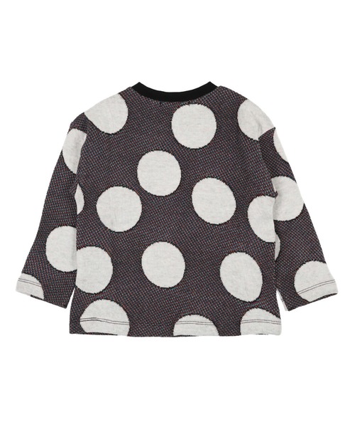 Caldia（カルディア）の「ふくれドットジャガードＴシャツ（Tシャツ/カットソー・キッズ・ブラック/ピンク・90/100/110/120/80/130/140）」の8枚目の写真