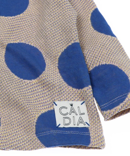 Caldia（カルディア）の「ふくれドットジャガードＴシャツ（Tシャツ/カットソー・キッズ・ブラック/ピンク・90/100/110/120/80/130/140）」の6枚目の写真