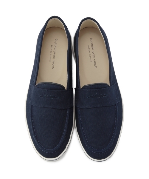green label relaxing(グリーンレーベルリラクシング)の「GLR CANVAS ローファー ◆(その他シューズ・メンズ・ホワイト/ブラック/ネイビー/ダークブラウン・42/40/41/43)」の9枚目の写真