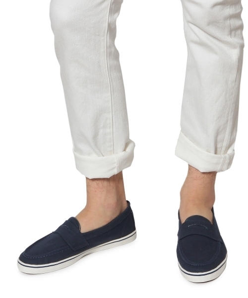 green label relaxing(グリーンレーベルリラクシング)の「GLR CANVAS ローファー ◆(その他シューズ・メンズ・ホワイト/ブラック/ネイビー/ダークブラウン・42/40/41/43)」の11枚目の写真