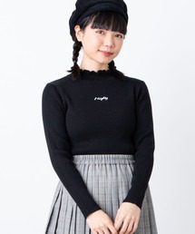 WEGO | WEGO/刺繍ロゴフリルニット(ニット/セーター)