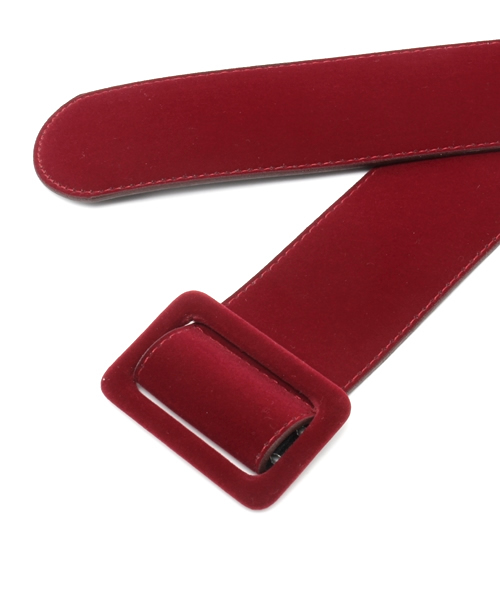 WEGO（ウィゴー）の「WEGO/ベロア太ベルト（ベルト・レディース・ブラック/ダークグリーン/ネイビー/ワイン・FREE）」の6枚目の写真