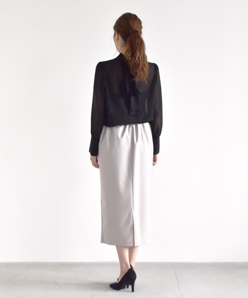 kaene（カエン）の「パールボタン付スカート（スーツスカート・レディース・ベージュ/ネイビー・38/36/34）」の20枚目の写真