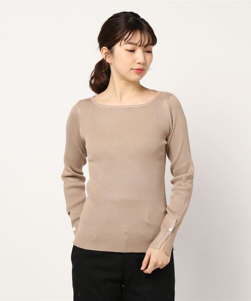 KOBE LETTUCE（コウベレタス）の「選べるリブニットトップス（ニット/セーター・レディース・ベージュ/ピンク系その他/グリーン系その他/ブラック/パープル系その他/ブラック系その他/パープル系その他2/オフホワイト/グリーン系その他2/ブルー系その他/ホワイト系その他/ブルー系その他2/ベージュ系その他/ピンク系その他2/グリーン/ブラウン/ホワイト系その他2/ブラウン系その他/グリーン系その他3/ピンク/ピンク系その他3/パープル系その他3/パープル系その他4/ブラウン系その他2/ブルー系その他3/ブルー系その他4/ブラック系その他2/ブラウン系その他3/ピンク系その他4/オリーブ/ホワイト系その他3/グリーン系その他4/ブラウン系その他4/ブラック系その他3/ピンク系その他5/ブルー系その他5/ネイビー/ピンク系その他6/ブルー系その他7/ブラウン系その他5/グリーン系その他5/ホワイト系その他4/ブラック系その他4/ブルー系その他6・1/2/3/4/5）」の19枚目の写真