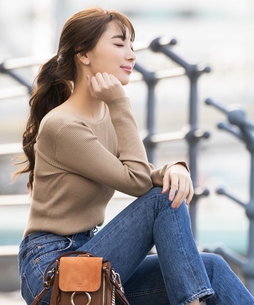 KOBE LETTUCE（コウベレタス）の「選べるリブニットトップス（ニット/セーター・レディース・ベージュ/ピンク系その他/グリーン系その他/ブラック/パープル系その他/ブラック系その他/パープル系その他2/オフホワイト/グリーン系その他2/ブルー系その他/ホワイト系その他/ブルー系その他2/ベージュ系その他/ピンク系その他2/グリーン/ブラウン/ホワイト系その他2/ブラウン系その他/グリーン系その他3/ピンク/ピンク系その他3/パープル系その他3/パープル系その他4/ブラウン系その他2/ブルー系その他3/ブルー系その他4/ブラック系その他2/ブラウン系その他3/ピンク系その他4/オリーブ/ホワイト系その他3/グリーン系その他4/ブラウン系その他4/ブラック系その他3/ピンク系その他5/ブルー系その他5/ネイビー/ピンク系その他6/ブルー系その他7/ブラウン系その他5/グリーン系その他5/ホワイト系その他4/ブラック系その他4/ブルー系その他6・1/2/3/4/5）」の18枚目の写真