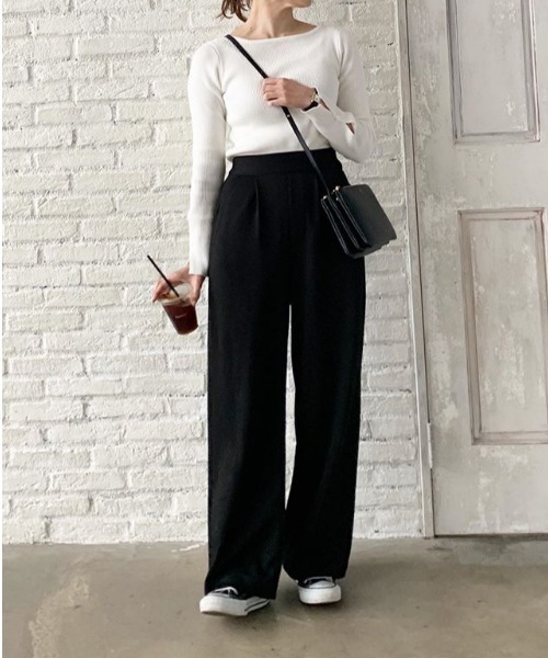 KOBE LETTUCE（コウベレタス）の「選べるリブニットトップス（ニット/セーター・レディース・ベージュ/ピンク系その他/グリーン系その他/ブラック/パープル系その他/ブラック系その他/パープル系その他2/オフホワイト/グリーン系その他2/ブルー系その他/ホワイト系その他/ブルー系その他2/ベージュ系その他/ピンク系その他2/グリーン/ブラウン/ホワイト系その他2/ブラウン系その他/グリーン系その他3/ピンク/ピンク系その他3/パープル系その他3/パープル系その他4/ブラウン系その他2/ブルー系その他3/ブルー系その他4/ブラック系その他2/ブラウン系その他3/ピンク系その他4/オリーブ/ホワイト系その他3/グリーン系その他4/ブラウン系その他4/ブラック系その他3/ピンク系その他5/ブルー系その他5/ネイビー/ピンク系その他6/ブルー系その他7/ブラウン系その他5/グリーン系その他5/ホワイト系その他4/ブラック系その他4/ブルー系その他6・1/2/3/4/5）」の3枚目の写真