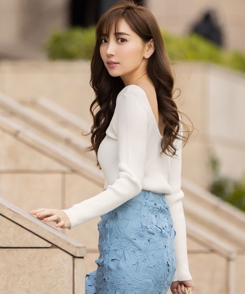 KOBE LETTUCE（コウベレタス）の「選べるリブニットトップス（ニット/セーター・レディース・ベージュ/ピンク系その他/グリーン系その他/ブラック/パープル系その他/ブラック系その他/パープル系その他2/オフホワイト/グリーン系その他2/ブルー系その他/ホワイト系その他/ブルー系その他2/ベージュ系その他/ピンク系その他2/グリーン/ブラウン/ホワイト系その他2/ブラウン系その他/グリーン系その他3/ピンク/ピンク系その他3/パープル系その他3/パープル系その他4/ブラウン系その他2/ブルー系その他3/ブルー系その他4/ブラック系その他2/ブラウン系その他3/ピンク系その他4/オリーブ/ホワイト系その他3/グリーン系その他4/ブラウン系その他4/ブラック系その他3/ピンク系その他5/ブルー系その他5/ネイビー/ピンク系その他6/ブルー系その他7/ブラウン系その他5/グリーン系その他5/ホワイト系その他4/ブラック系その他4/ブルー系その他6・1/2/3/4/5）」の2枚目の写真