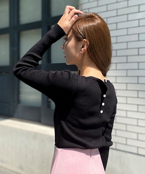 KOBE LETTUCE（コウベレタス）の「選べるリブニットトップス（ニット/セーター・レディース・ベージュ/ピンク系その他/グリーン系その他/ブラック/パープル系その他/ブラック系その他/パープル系その他2/オフホワイト/グリーン系その他2/ブルー系その他/ホワイト系その他/ブルー系その他2/ベージュ系その他/ピンク系その他2/グリーン/ブラウン/ホワイト系その他2/ブラウン系その他/グリーン系その他3/ピンク/ピンク系その他3/パープル系その他3/パープル系その他4/ブラウン系その他2/ブルー系その他3/ブルー系その他4/ブラック系その他2/ブラウン系その他3/ピンク系その他4/オリーブ/ホワイト系その他3/グリーン系その他4/ブラウン系その他4/ブラック系その他3/ピンク系その他5/ブルー系その他5/ネイビー/ピンク系その他6/ブルー系その他7/ブラウン系その他5/グリーン系その他5/ホワイト系その他4/ブラック系その他4/ブルー系その他6・1/2/3/4/5）」の9枚目の写真