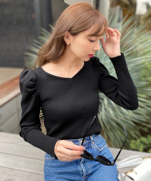 KOBE LETTUCE（コウベレタス）の「選べるリブニットトップス（ニット/セーター・レディース・ベージュ/ピンク系その他/グリーン系その他/ブラック/パープル系その他/ブラック系その他/パープル系その他2/オフホワイト/グリーン系その他2/ブルー系その他/ホワイト系その他/ブルー系その他2/ベージュ系その他/ピンク系その他2/グリーン/ブラウン/ホワイト系その他2/ブラウン系その他/グリーン系その他3/ピンク/ピンク系その他3/パープル系その他3/パープル系その他4/ブラウン系その他2/ブルー系その他3/ブルー系その他4/ブラック系その他2/ブラウン系その他3/ピンク系その他4/オリーブ/ホワイト系その他3/グリーン系その他4/ブラウン系その他4/ブラック系その他3/ピンク系その他5/ブルー系その他5/ネイビー/ピンク系その他6/ブルー系その他7/ブラウン系その他5/グリーン系その他5/ホワイト系その他4/ブラック系その他4/ブルー系その他6・1/2/3/4/5）」の11枚目の写真