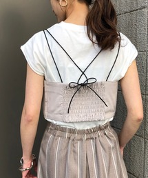 &g'aime | 【&g'aime】ビスチェセットTシャツ(Tシャツ/カットソー)