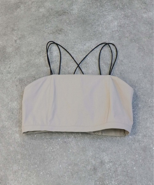 &g'aime（アンジェム）の「【&g'aime】ビスチェセットTシャツ（Tシャツ/カットソー・レディース・グレイッシュベージュ/ブラック/カーキ・FREE）」の22枚目の写真