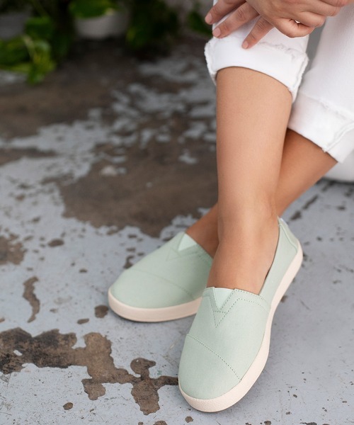 セール ミント ヘリテージ キャンバス カプソール ウィメンズ アルパルガータ カップソール スリッポン Toms トムス のファッション通販 Zozotown