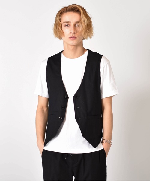 セール 綿麻ストレッチ ジレベスト セットアップ対応 スーツベスト Starting Over スターティングオーバー のファッション通販 Zozotown