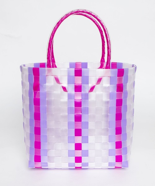 WEGO（ウィゴー）の「WEGO/カラフルメルカドバッグ（トートバッグ・レディース・ピンク/レッド/ブルー/ベージュ/ブラック/その他2/その他1・FREE）」の7枚目の写真