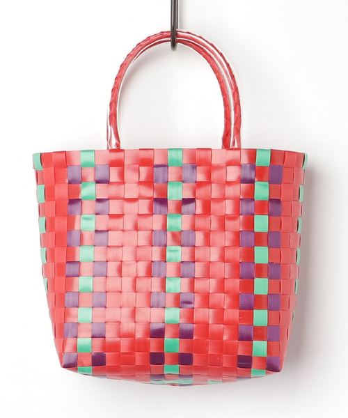 WEGO（ウィゴー）の「WEGO/カラフルメルカドバッグ（トートバッグ・レディース・ピンク/レッド/ブルー/ベージュ/ブラック/その他2/その他1・FREE）」の9枚目の写真