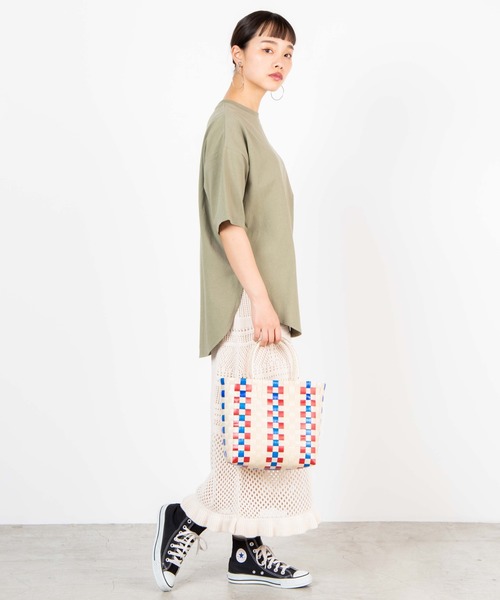 WEGO（ウィゴー）の「WEGO/カラフルメルカドバッグ（トートバッグ・レディース・ピンク/レッド/ブルー/ベージュ/ブラック/その他2/その他1・FREE）」の18枚目の写真