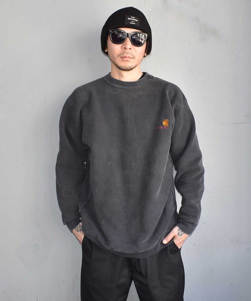 Carhartt（カーハート）の「【ヴィンテージ古着】Carhartt/カーハート ロゴクルーネックスウェット（スウェット・メンズ・ブラック・X-LARGE）」の5枚目の写真