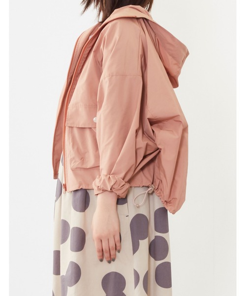 POU DOU DOU（プードゥドゥ）の「フーディブルゾン（ブルゾン・レディース・ベージュ/ネイビー/オレンジ・3）」の20枚目の写真