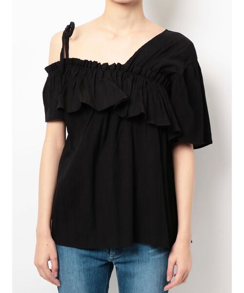 セール アシンメトリーオフショルダートップ Tシャツ カットソー Emoda エモダ のファッション通販 Zozotown