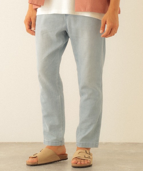 BAYFLOW（ベイフロー）の「デニムメッシュテーパードアンクルパンツ（デニムパンツ・メンズ・ロイヤルブルー/ライトブルー・LARGE/MEDIUM/SMALL）」の2枚目の写真
