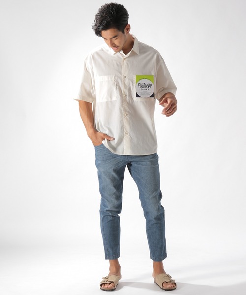 BAYFLOW（ベイフロー）の「デニムメッシュテーパードアンクルパンツ（デニムパンツ・メンズ・ロイヤルブルー/ライトブルー・LARGE/MEDIUM/SMALL）」の17枚目の写真