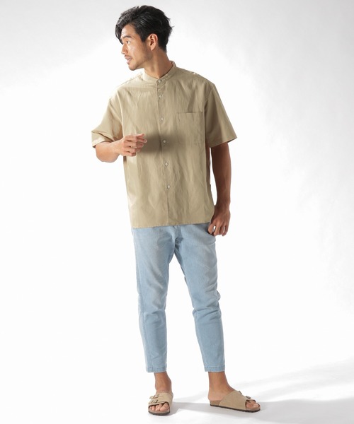 BAYFLOW（ベイフロー）の「デニムメッシュテーパードアンクルパンツ（デニムパンツ・メンズ・ロイヤルブルー/ライトブルー・LARGE/MEDIUM/SMALL）」の18枚目の写真