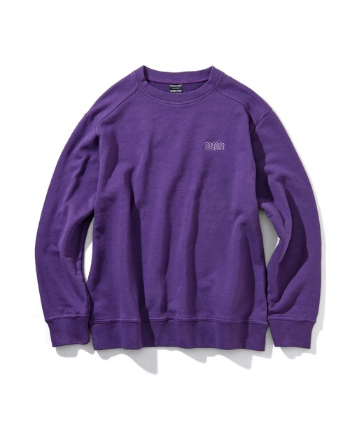 NUMBER (N)INE(ナンバーナイン)の「N(N) LOGO EMBROIDERED SWEATSHIRT/N(N) ワンポイント刺繍 スウェット(スウェット・メンズ・パープル/ブラック/サックスブルー/ブラウン・2/4/3)」の4枚目の写真