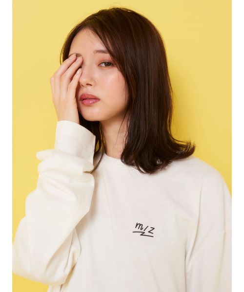 Now me. by NYLON JAPAN(ナウミーバイナイロンジャパン)の「【市川美織×オガワ】イラストロンT(Tシャツ/カットソー・レディース・ホワイト/ブラック・FREE)」の7枚目の写真