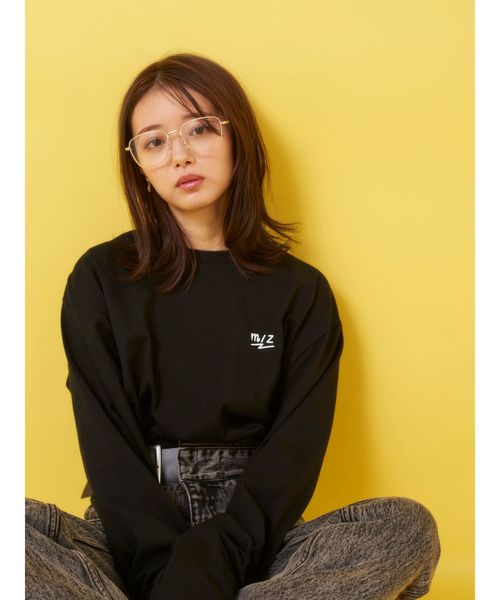 Now me. by NYLON JAPAN(ナウミーバイナイロンジャパン)の「【市川美織×オガワ】イラストロンT(Tシャツ/カットソー・レディース・ホワイト/ブラック・FREE)」の9枚目の写真