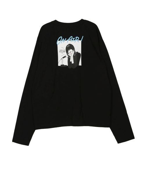 Now me. by NYLON JAPAN(ナウミーバイナイロンジャパン)の「【市川美織×オガワ】イラストロンT(Tシャツ/カットソー・レディース・ホワイト/ブラック・FREE)」の10枚目の写真