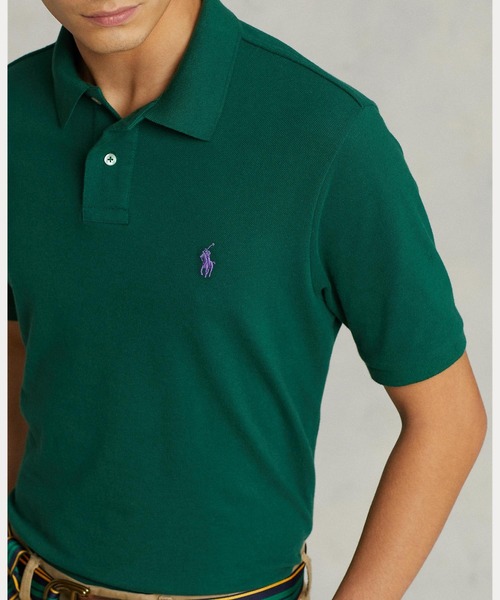 POLO RALPH LAUREN（ポロ ラルフ ローレン）の「アイコニック メッシュ ポロシャツ（ポロシャツ・メンズ・グリーン・MEDIUM/SMALL/LARGE/X-LARGE/X-SMALL/XX-LARGE）」の4枚目の写真