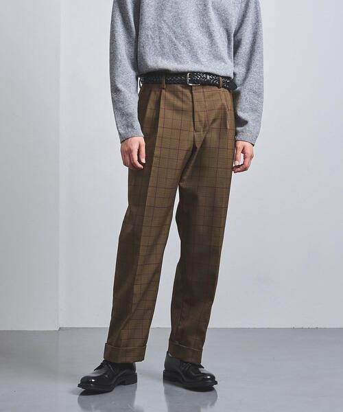 District(ディストリクト)の「<District(ディストリクト)> シェパードチェック 2プリーツ ワイドパンツ(その他パンツ・メンズ・ブラウン・XS/L/M/S)」の5枚目の写真