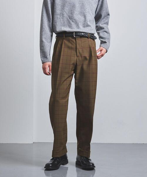 District(ディストリクト)の「<District(ディストリクト)> シェパードチェック 2プリーツ ワイドパンツ(その他パンツ・メンズ・ブラウン・XS/L/M/S)」の4枚目の写真