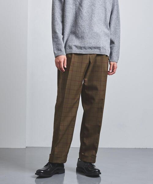 District(ディストリクト)の「<District(ディストリクト)> シェパードチェック 2プリーツ ワイドパンツ(その他パンツ・メンズ・ブラウン・XS/L/M/S)」の3枚目の写真