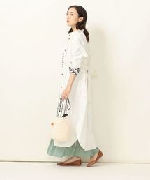 SHIPS any: コーデュロイ オープン ロングワンピース◇