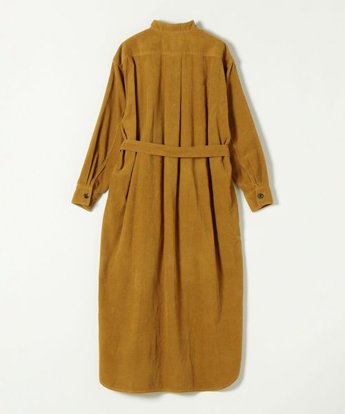セール】SHIPS any: コーデュロイ オープン ロングワンピース