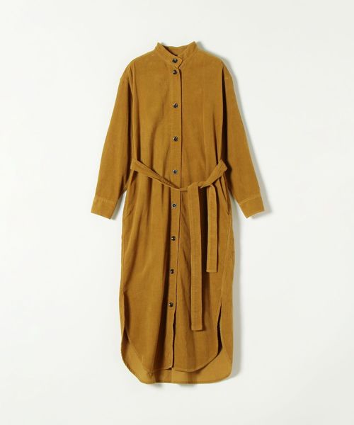 セール】SHIPS any: コーデュロイ オープン ロングワンピース