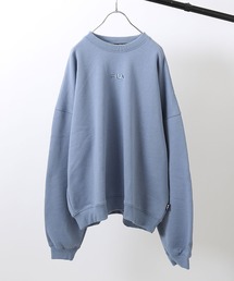 Chillfar | 【ZOZO限定】【別注】インフルエンサー 【uki】×【FILA】ロゴ刺繍オーバーサイズスウェット【ユニセックス】(スウェット)