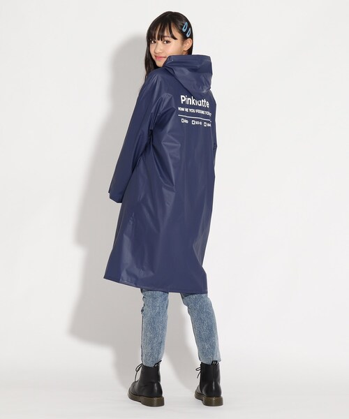 PINK-latte(ピンクラテ)の「レインコート(その他アウター・キッズ・ネイビー・00)」の2枚目の写真