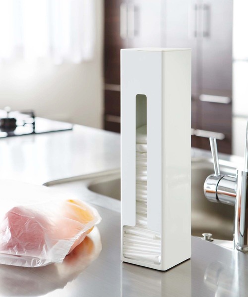 tower（タワー）の「TOWER Yamazaki ポリ袋ストッカー スタンドタイプ(ヤマザキ 山崎実業)（掃除グッズ・メンズ・ホワイト/ブラック・ONE SIZE）」の13枚目の写真