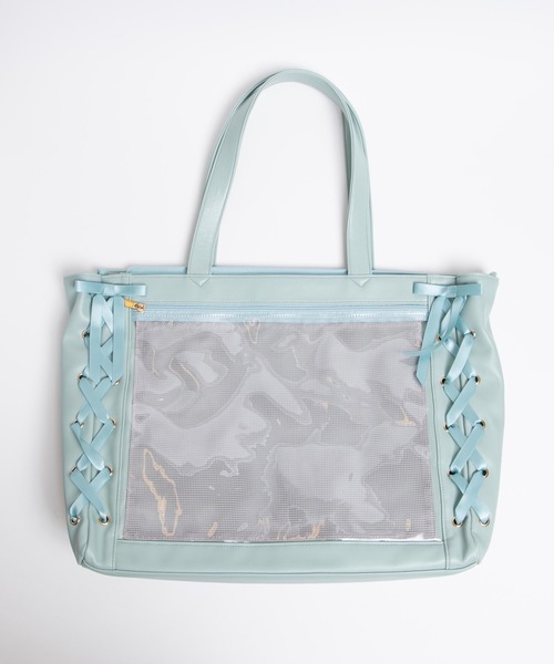 WEGO(ウィゴー)の「WEGO/【Lサイズ】レースアップ痛バッグ(トートバッグ・レディース・サックスブルー/ワイン/その他1/グレー/ブラック/ホワイト/ブラウン/ブラック系その他/レッド系その他/ベージュ系その他/ブルー系その他/イエロー/グリーン系その他/ネイビー/ライトパープル/オレンジ/グリーン/その他5/その他4/その他6/その他7/その他8/イエロー系その他/パープル/その他19/その他17/その他20/その他21/その他22/オレンジ系その他2/その他23/その他18/その他25/その他26/その他28/その他27/その他24/パープル系その他/その他29/その他30/その他32/その他31/その他34/その他35/その他33/A/B・FREE)」の8枚目の写真