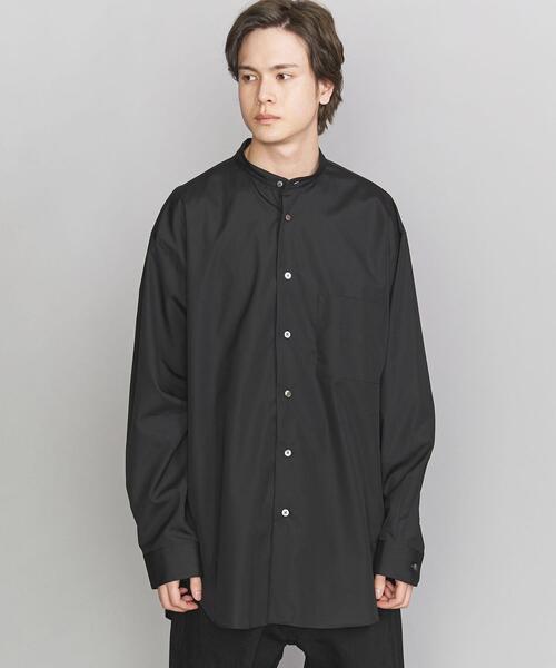 BEAUTY&YOUTH UNITED ARROWS(ビューティーアンドユースユナイテッドアローズ)の「【別注】 <5525gallery(5525ギャラリー)> BAND LONG/シャツ □□(シャツ/ブラウス・メンズ・ブラック/ホワイト・MEDIUM/LARGE)」の3枚目の写真