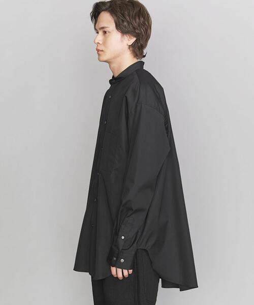 BEAUTY&YOUTH UNITED ARROWS(ビューティーアンドユースユナイテッドアローズ)の「【別注】 <5525gallery(5525ギャラリー)> BAND LONG/シャツ □□(シャツ/ブラウス・メンズ・ブラック/ホワイト・MEDIUM/LARGE)」の4枚目の写真