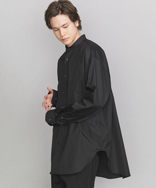 BEAUTY&YOUTH UNITED ARROWS(ビューティーアンドユースユナイテッドアローズ)の「【別注】 <5525gallery(5525ギャラリー)> BAND LONG/シャツ □□(シャツ/ブラウス・メンズ・ブラック/ホワイト・MEDIUM/LARGE)」の6枚目の写真